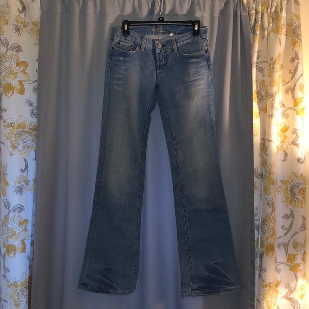 Bebe bling pocket flare jeans